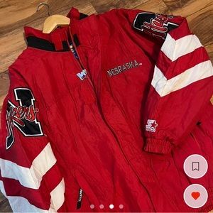 COPY - Vintage 🔥🔥 Badass side Patch ☄️Nebraska Huskers Starter Jacket